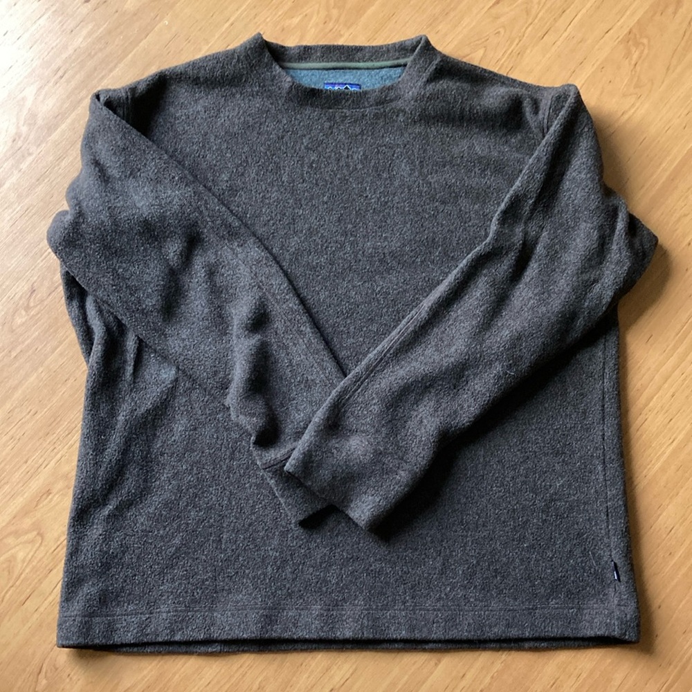 Dark Chocolate brown Crewneck Sweater with Long Sleeves and Soft Texture